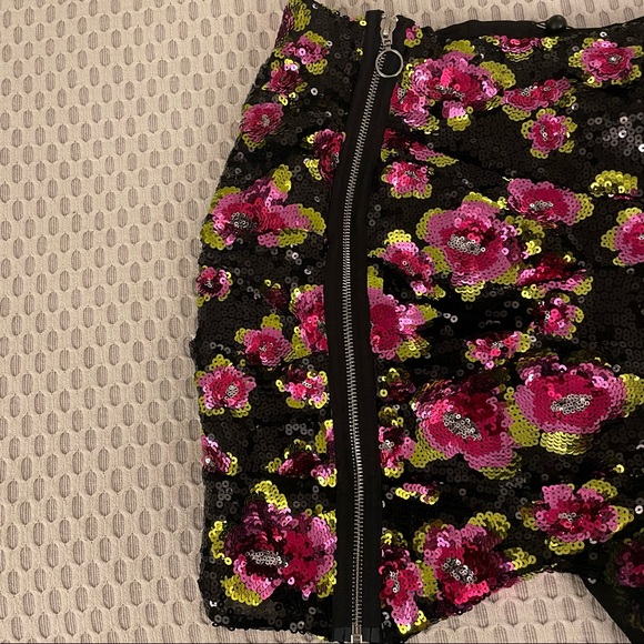 For Love and Lemons San Junipero Sequin Skirt, Dahlia - M - Picture 7 of 7